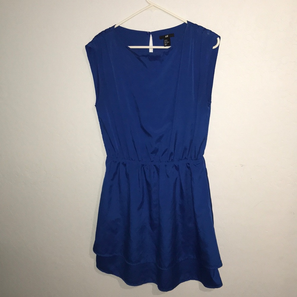 💎 H&M blue sleeveless dress